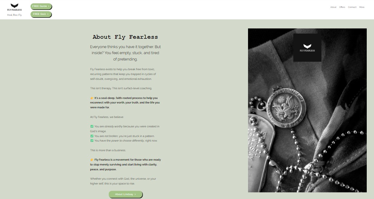 Previous Fly Fearless About page